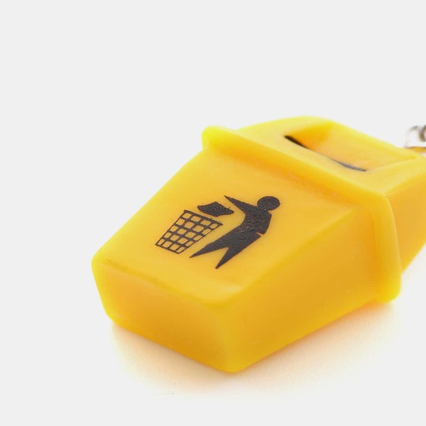 Trash Can Drop Earrings, Yellow