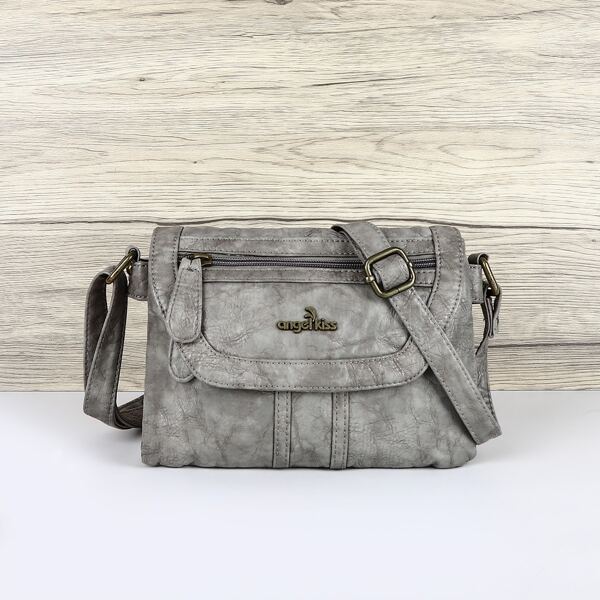 Minimalist Crossbody Bag, Grey