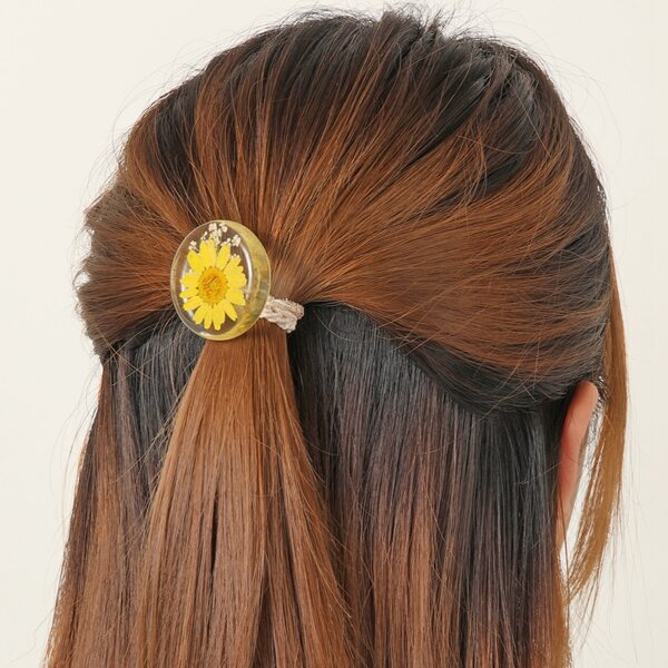 Резинка для волос с цветком, Жёлтые
Резинка для волос с цветком, Жёлтые