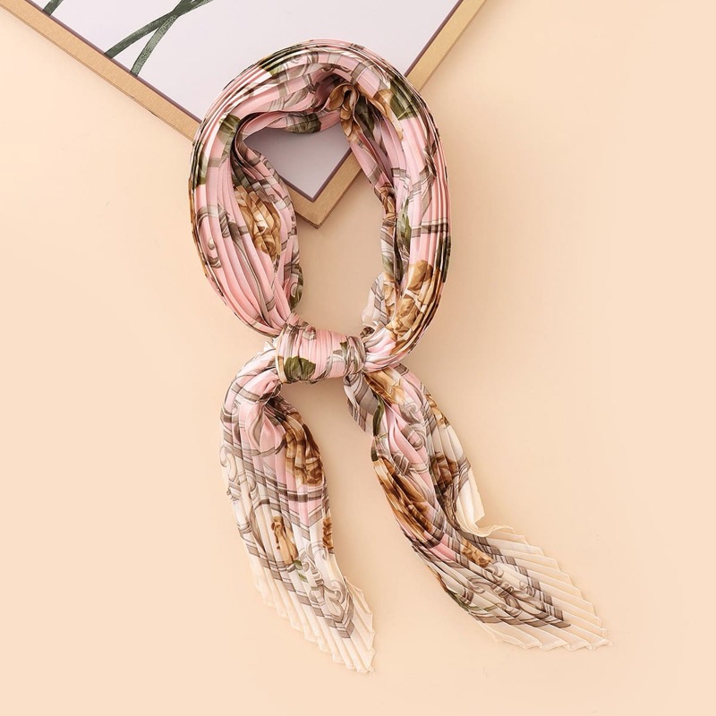 Floral Print Scarf, Pink 
Floral Print Scarf, Pink