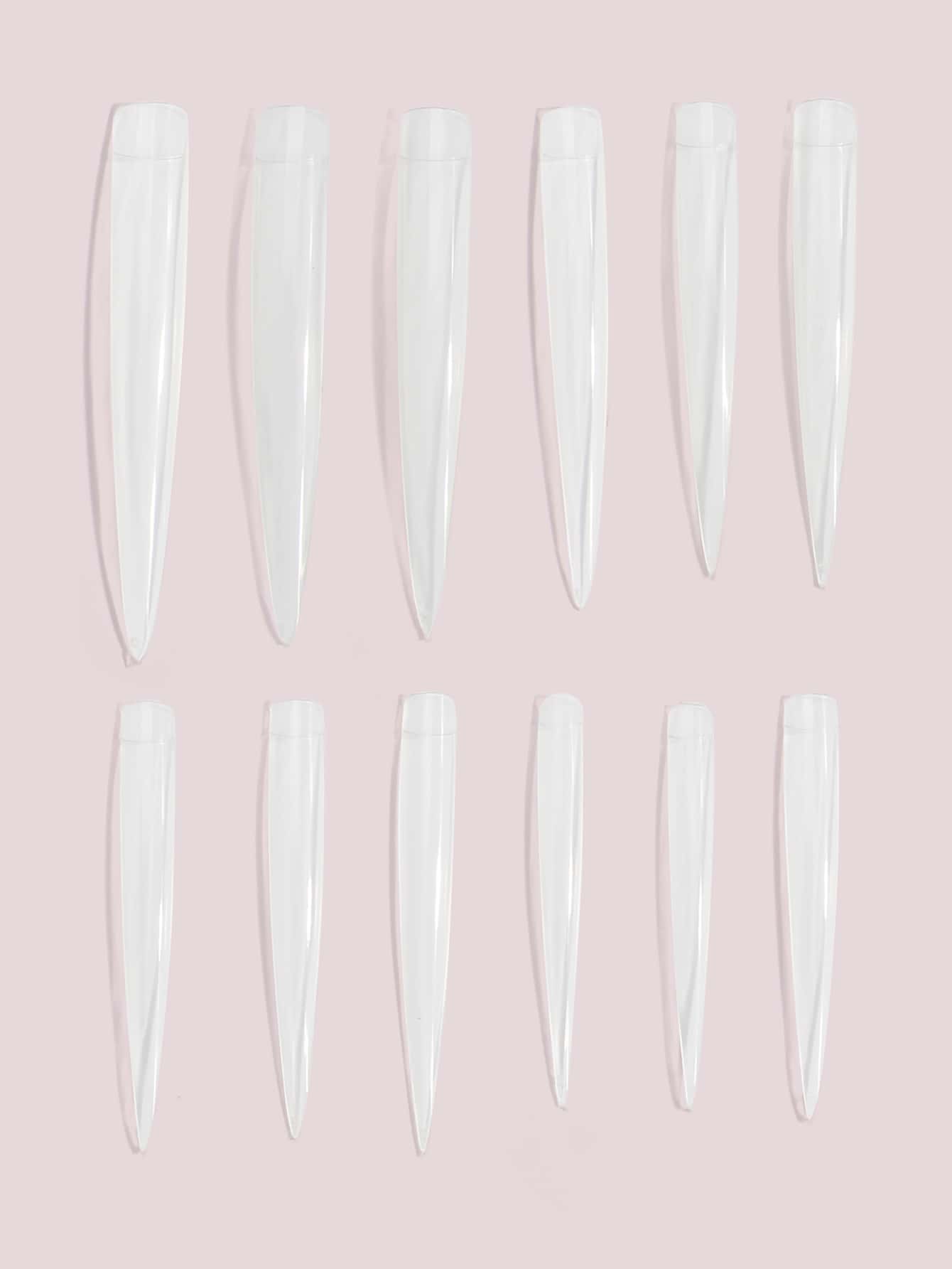 12pcs Plain Fake Nail