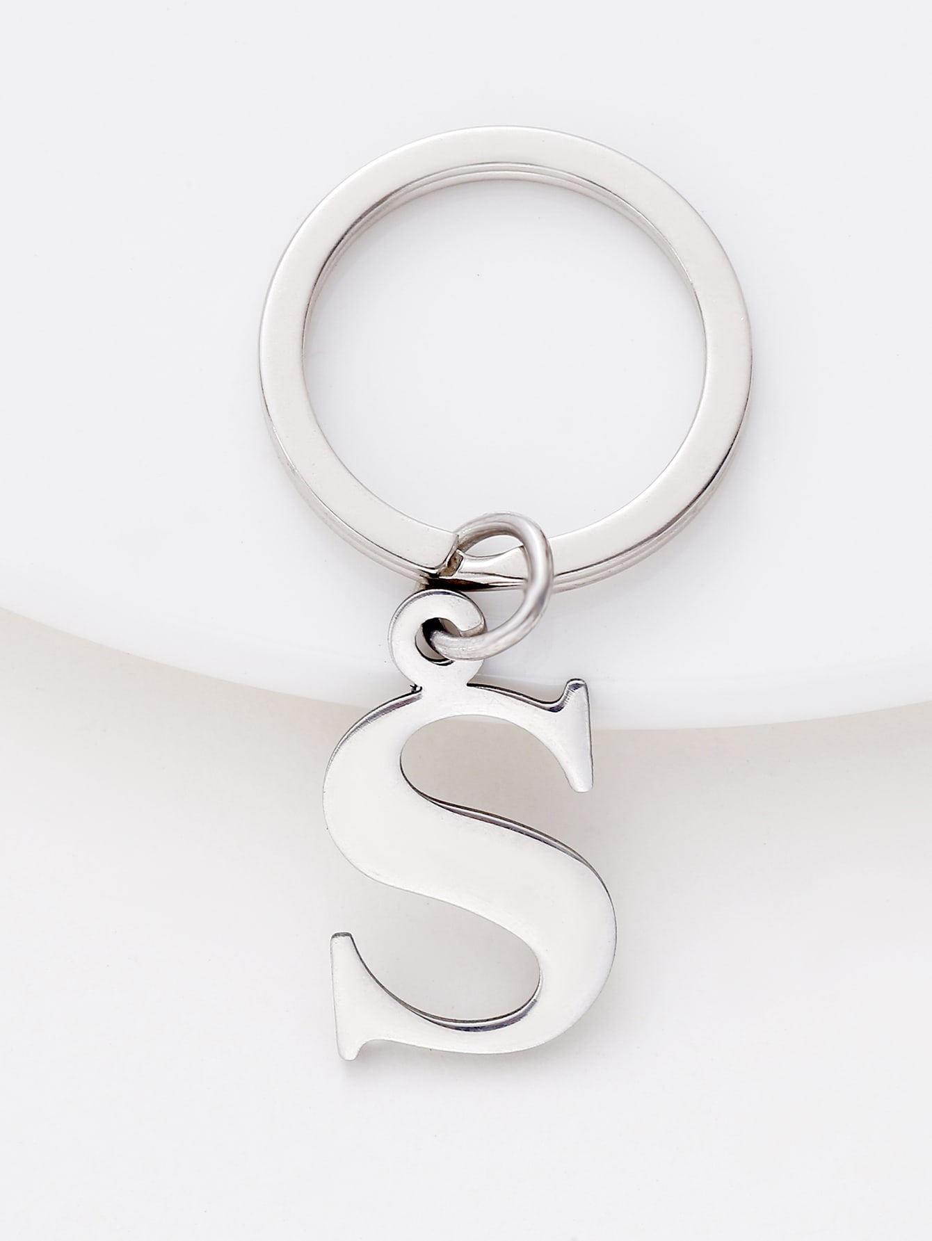 Letter Charm Keychain