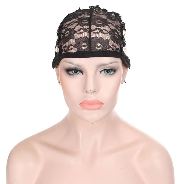 1pc Net Wig Cap, Black