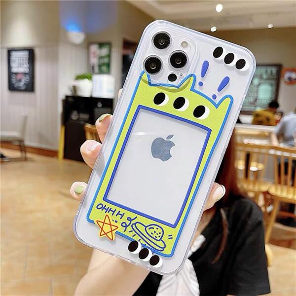 Cartoon Graphic Clear Phone Case