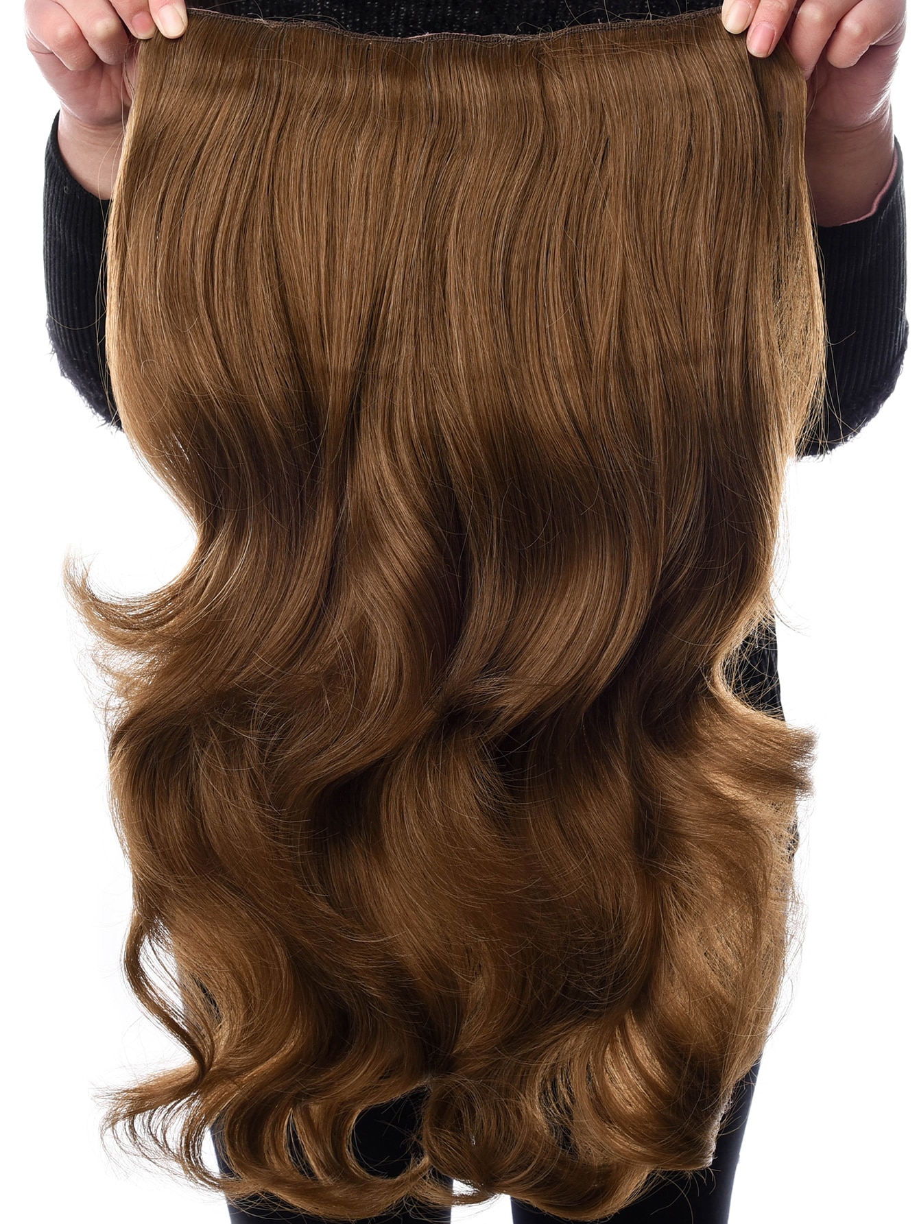 Extensión del pelo largo rizado