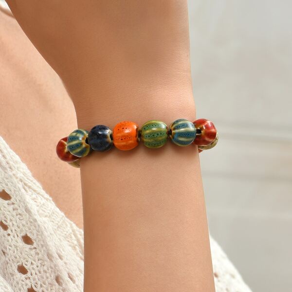 1pc Beaded Bracelet, Multicolor