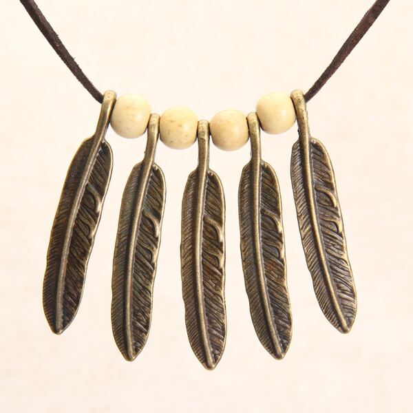 Ожерелье с пером, Многоцветный
Ожерелье с пером, Многоцветный