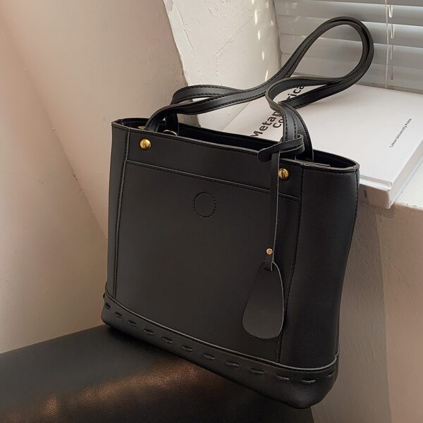 Minimalist Square Bag, Black