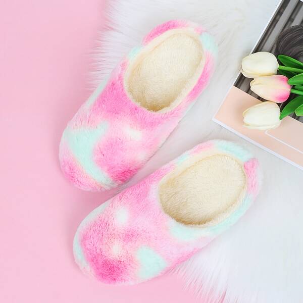 Tie Dye Bedroom Slippers, Multicolor