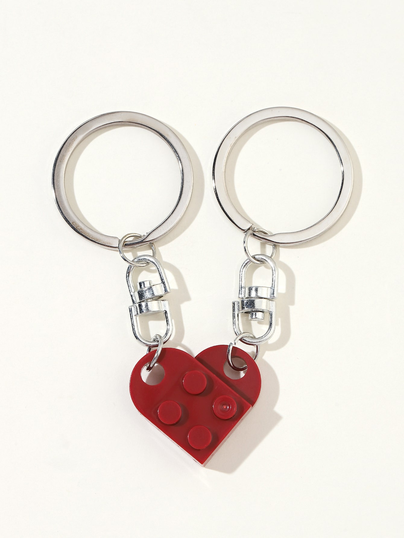 2pcs Building Block Charm Keychain