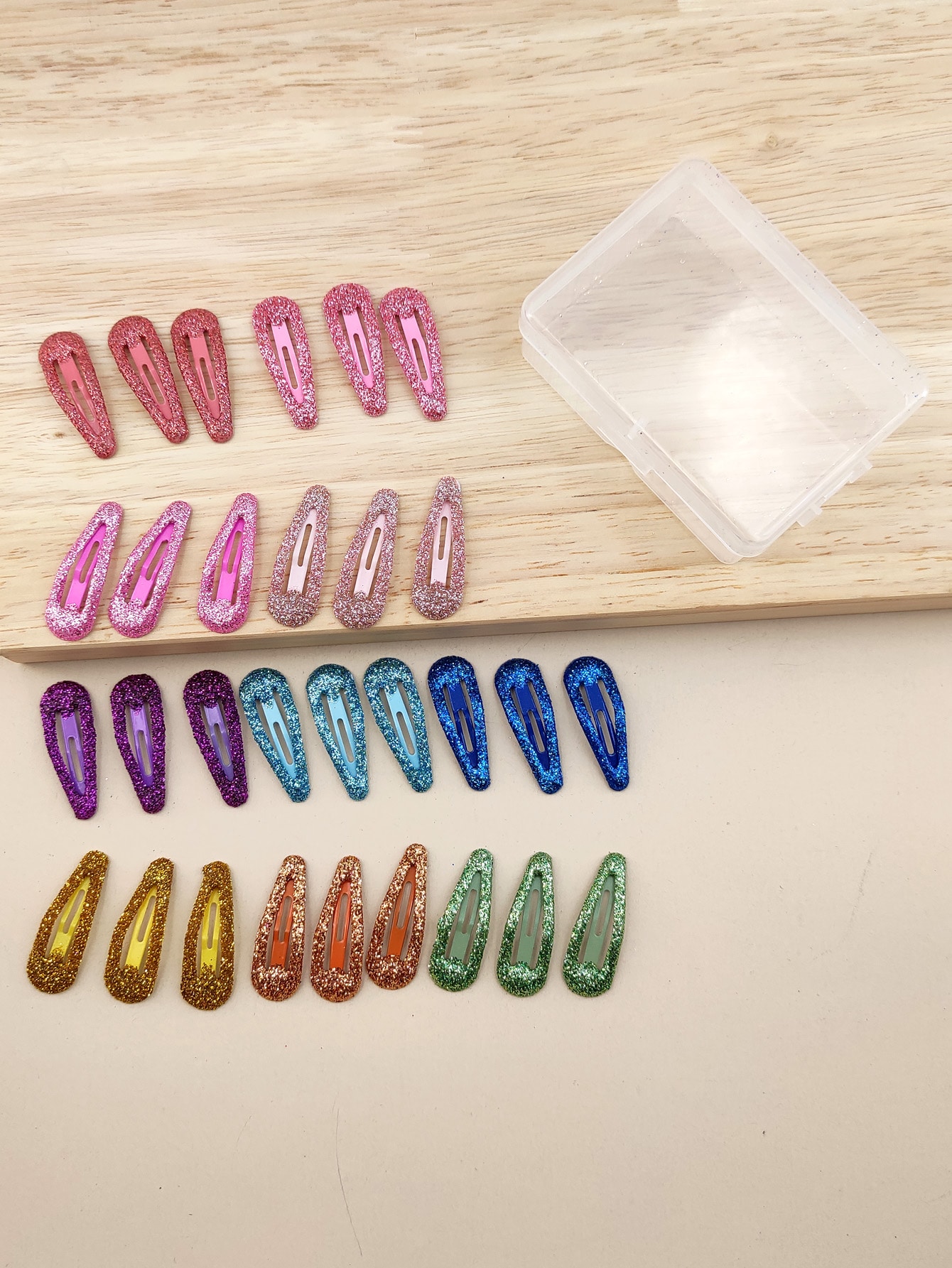 30pcs Glitter Hair Clip