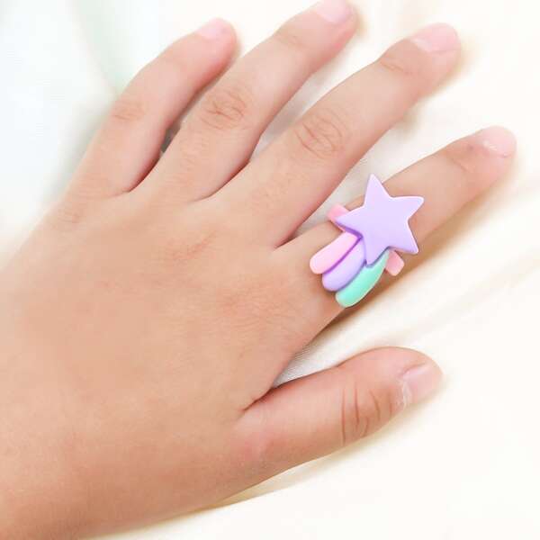 для девочек Кольцо со звездой, Многоцветный
для девочек Кольцо со звездой, Многоцветный