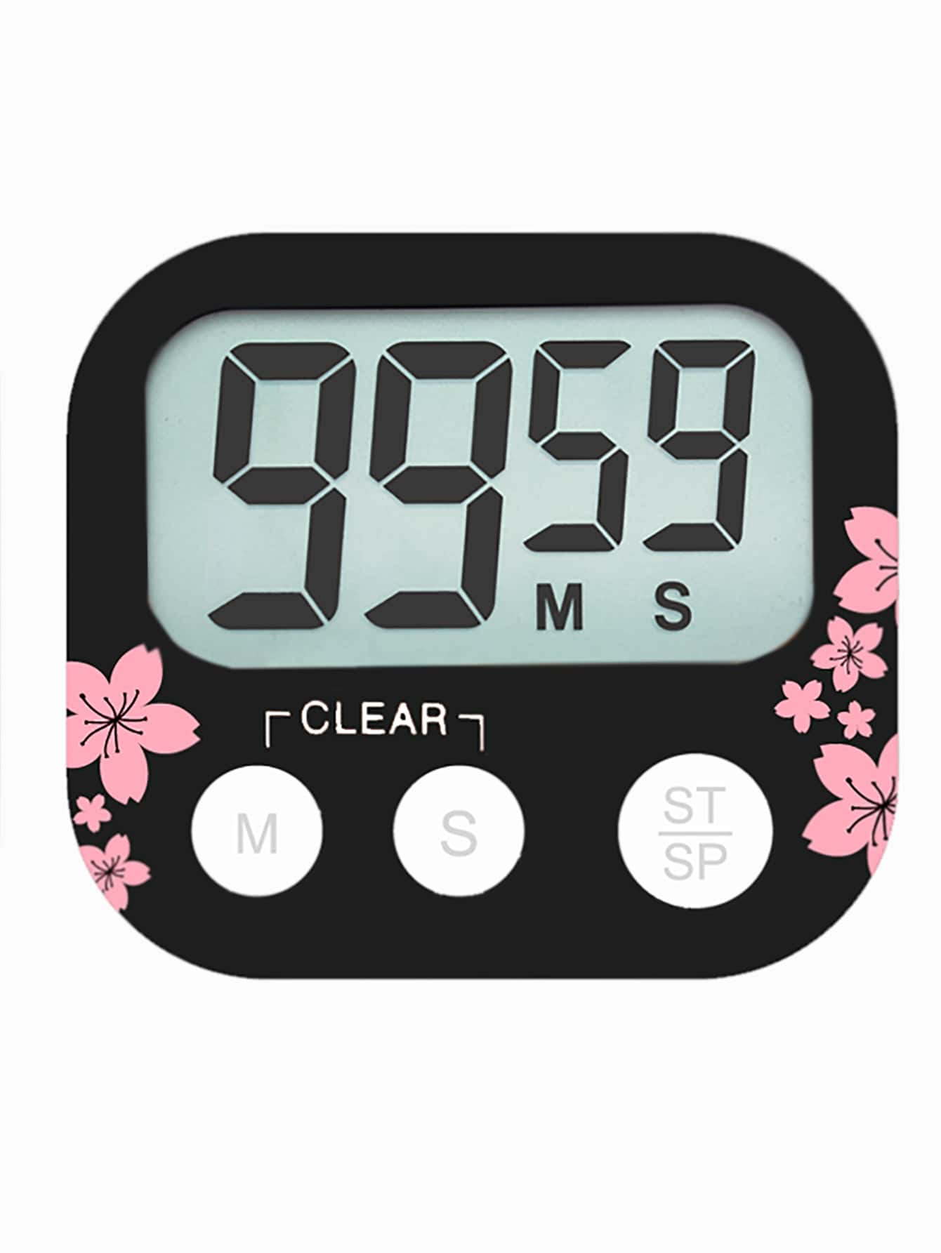 1pc Flower Print Kitchen Timer