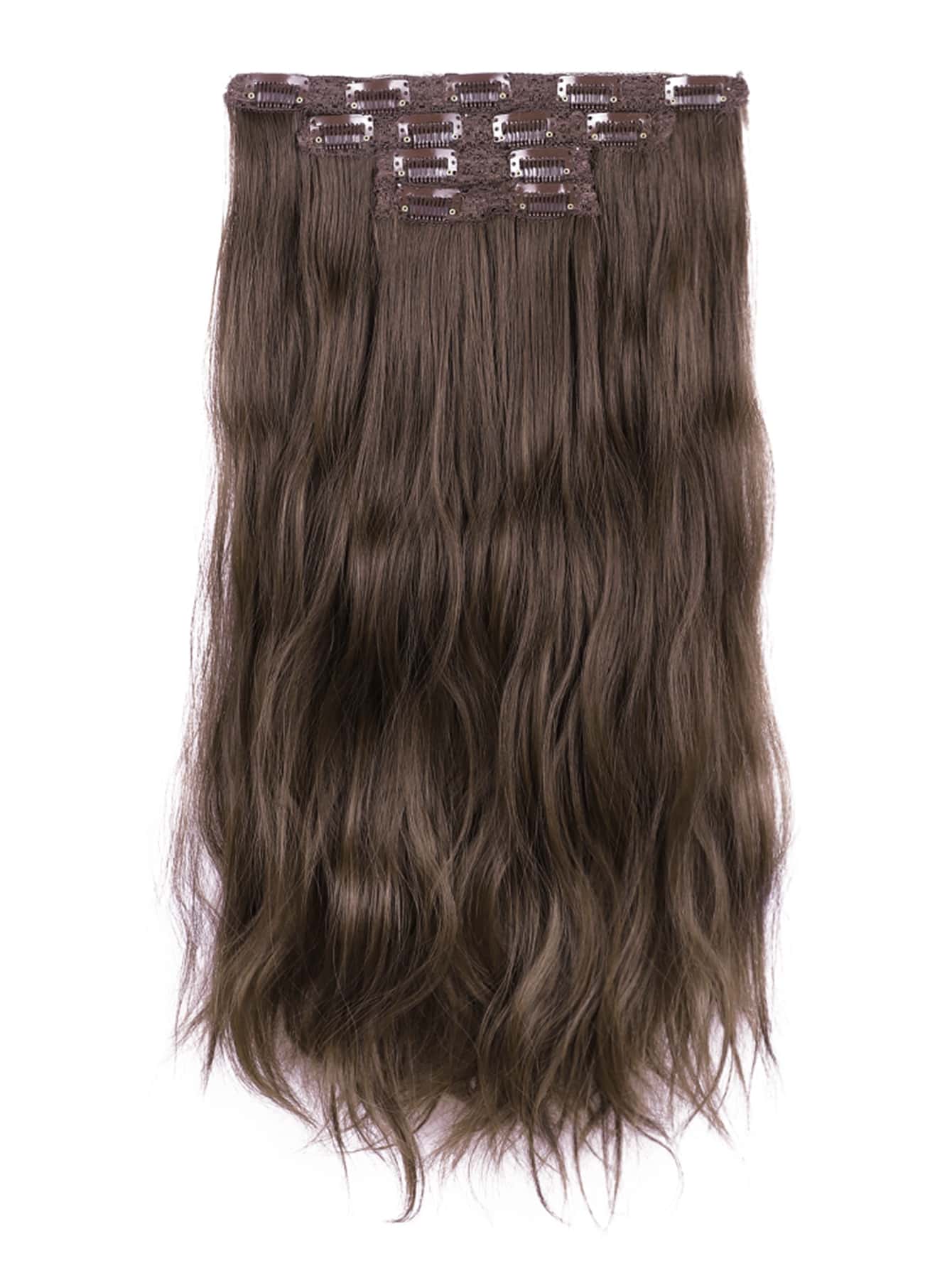 Extension per capelli clip in lungo riccio sintetico