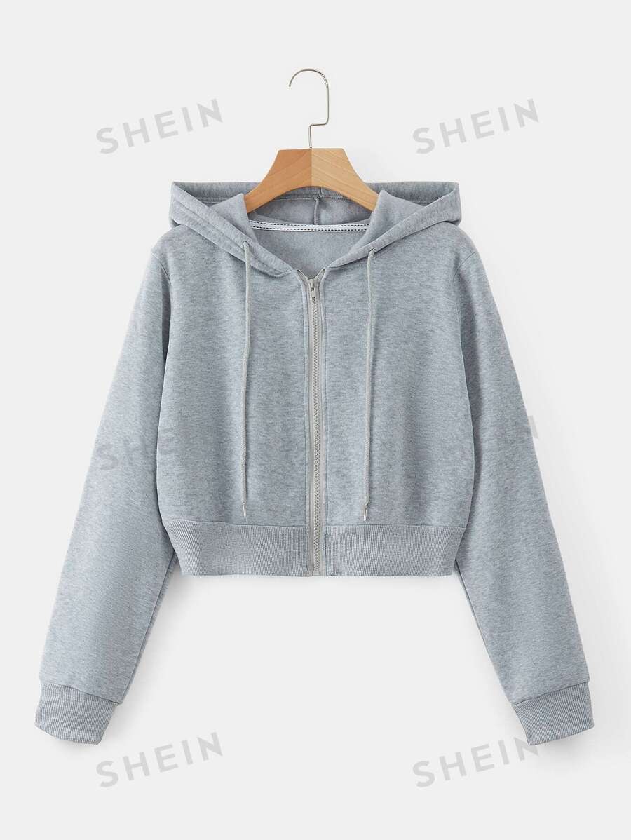 INAWLY Sudadera con capucha térmica con cordón y cremallera, Top de manga larga