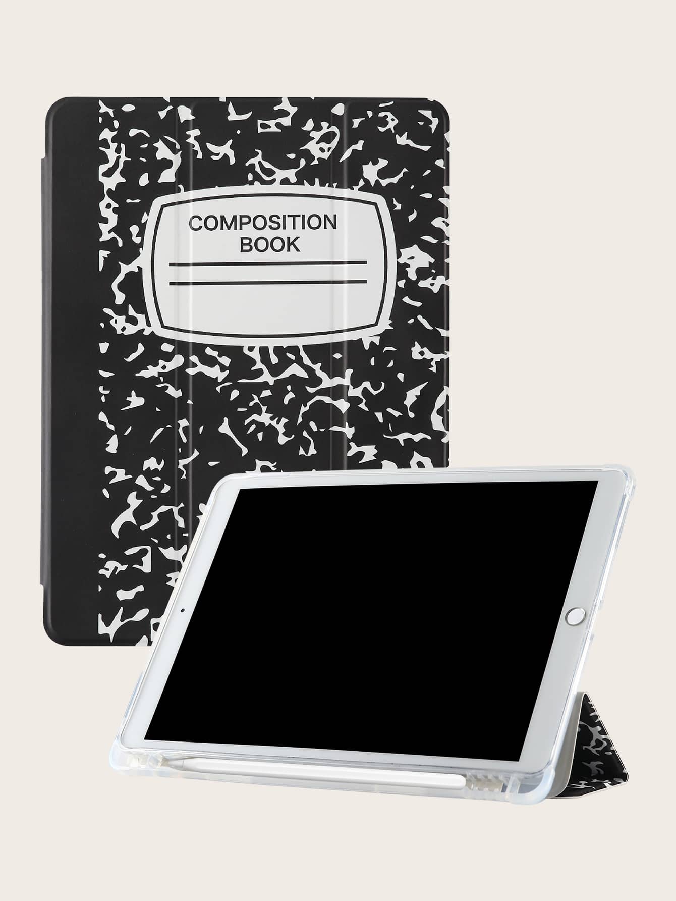 Graphic Case Compatible With iPad With Pen Holder