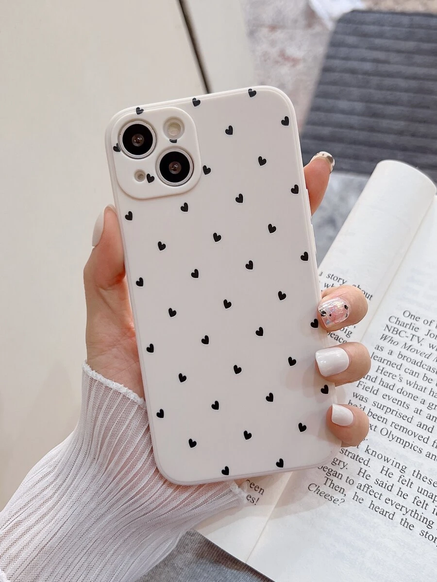Coque de téléphone portable avec motif cœur