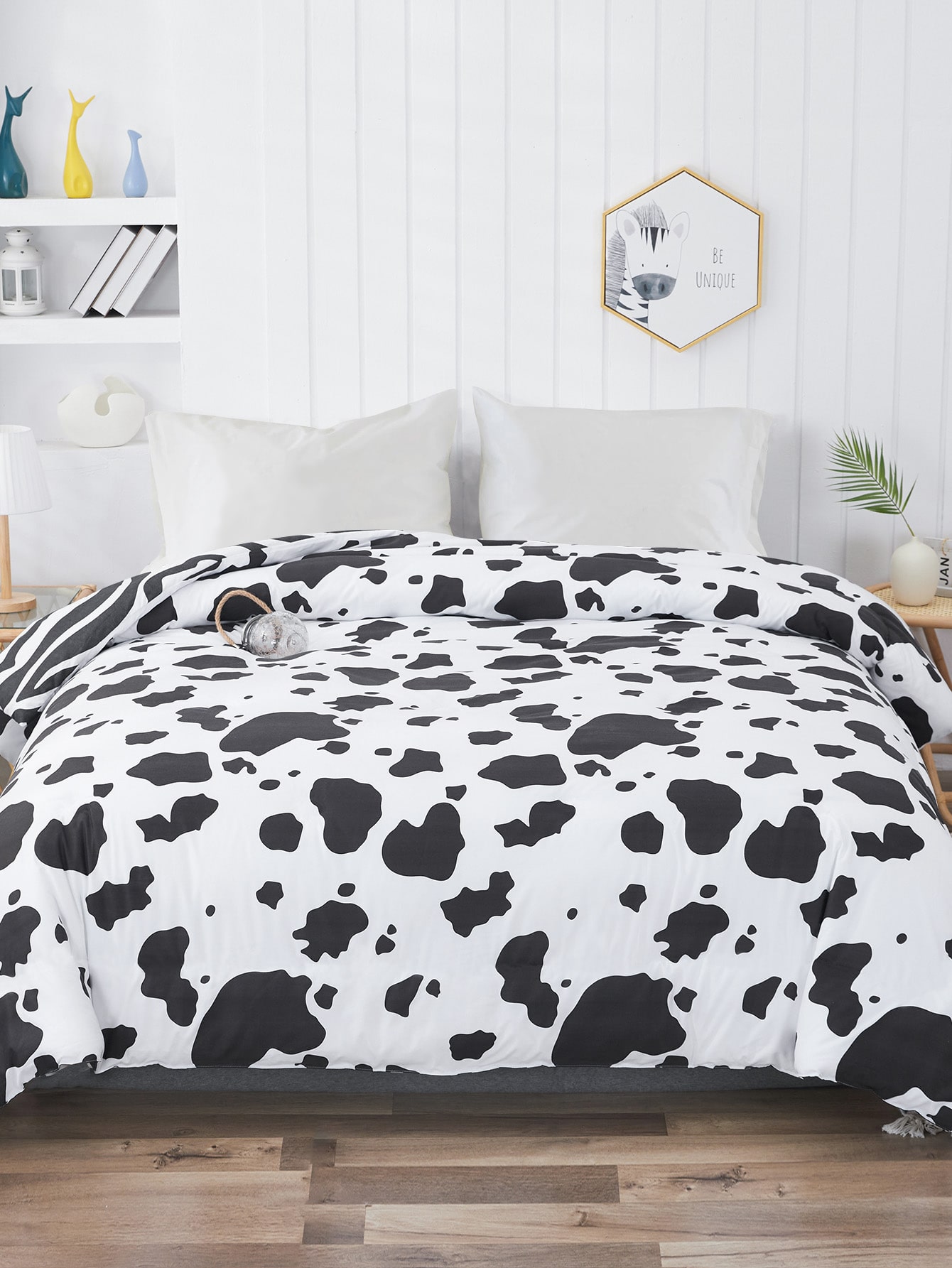 Cow Print Duvet Cover Without Filler