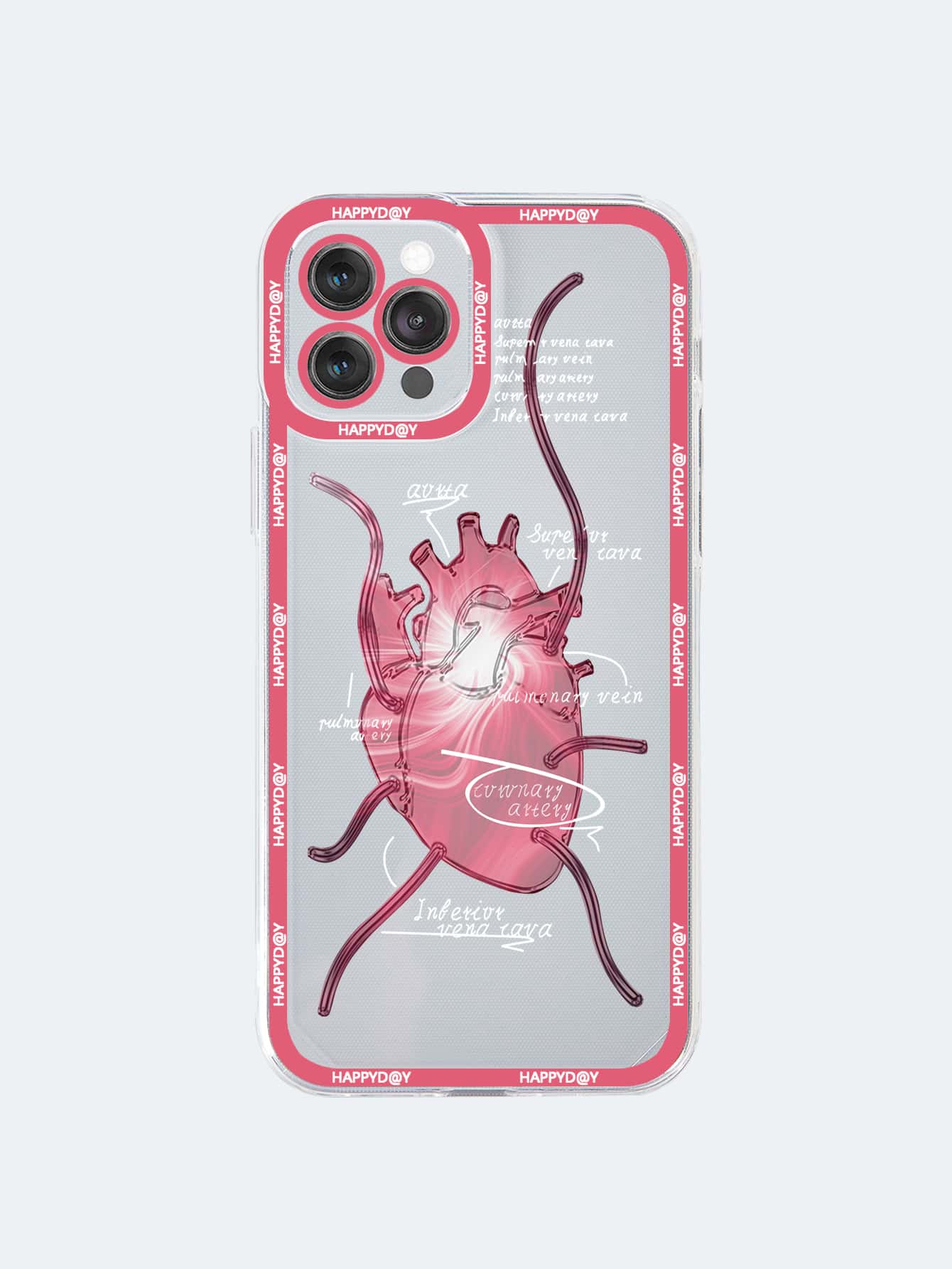 Heart Pattern Clear Phone Case