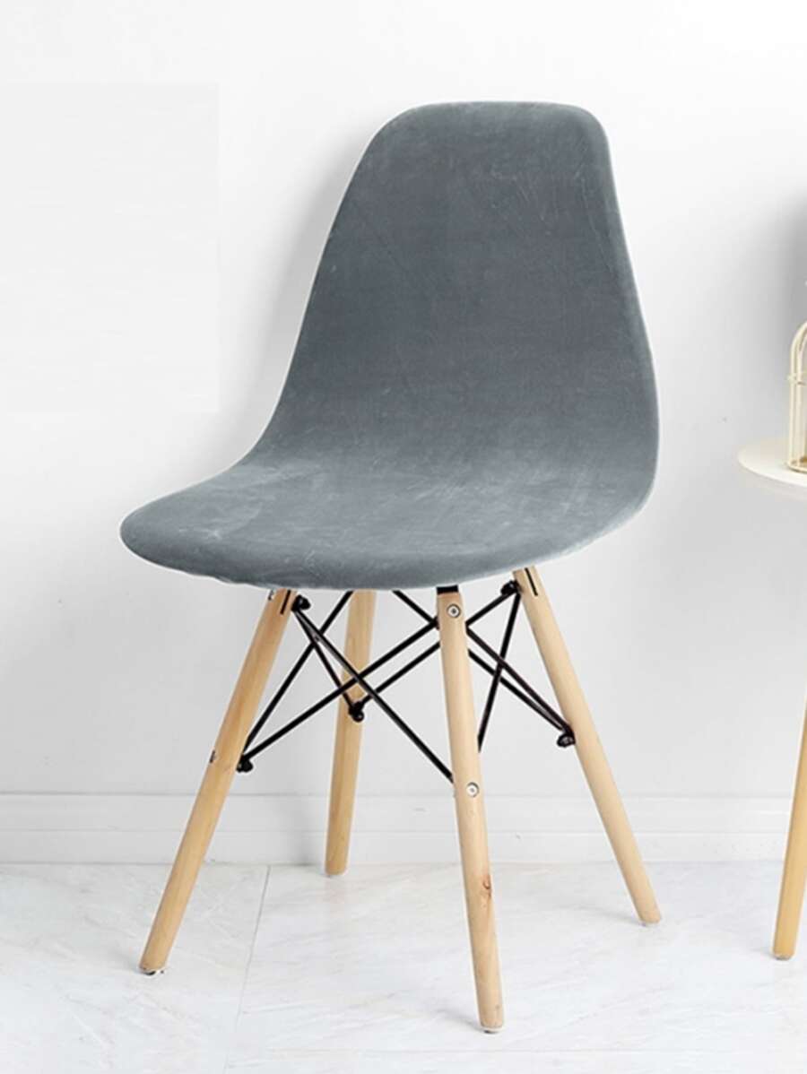 Housse de chaise unicolore extensible