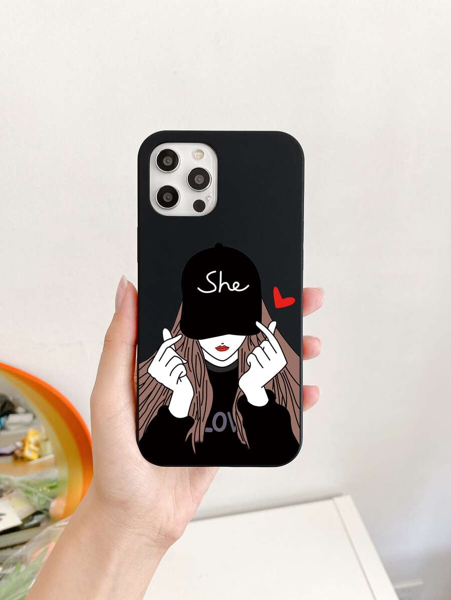 1 Stück Schutzhülle Mit Cartoon-figuren-aufdruck, Kompatibel Mit Iphone, Kompatibel Mit Iphone 11, Iphone 13, Galaxy A52
