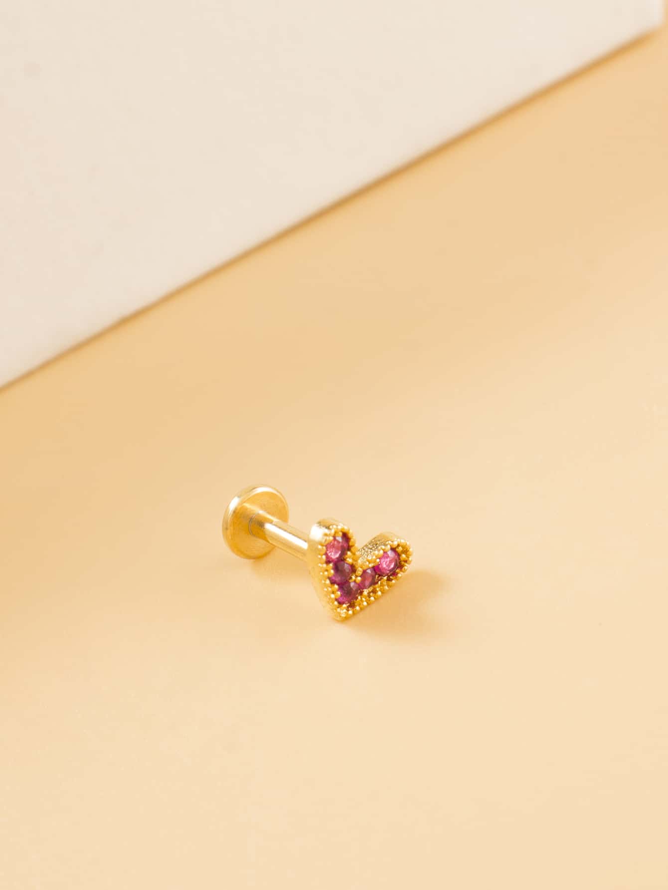 1 pieza Pendientes con diseño de corazón de strass, perfecto para San Valentín, mamá, madre, Día de la Madre, regalo