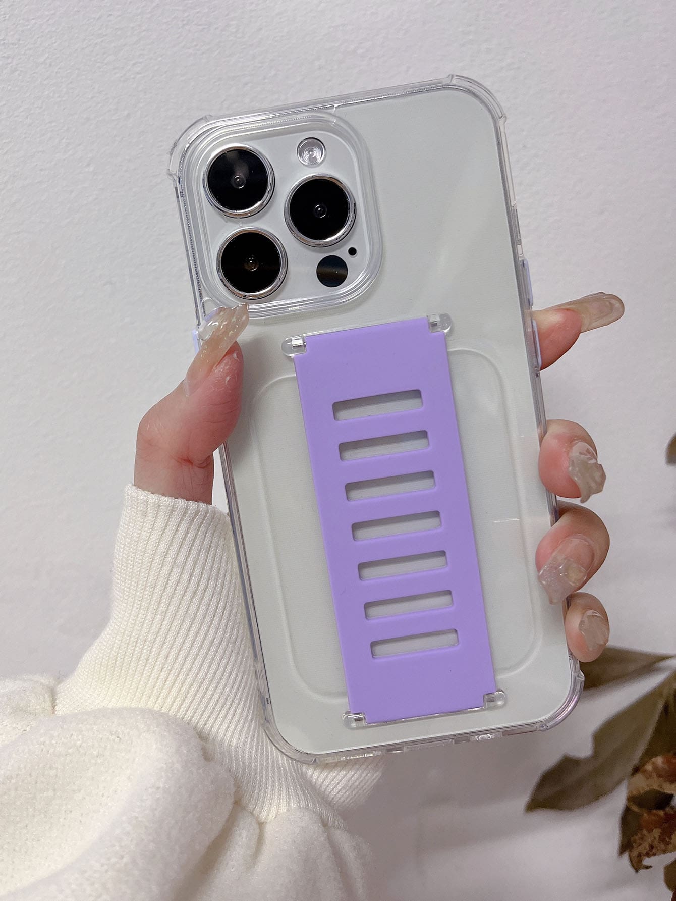 Clear Hand Strap Phone Case