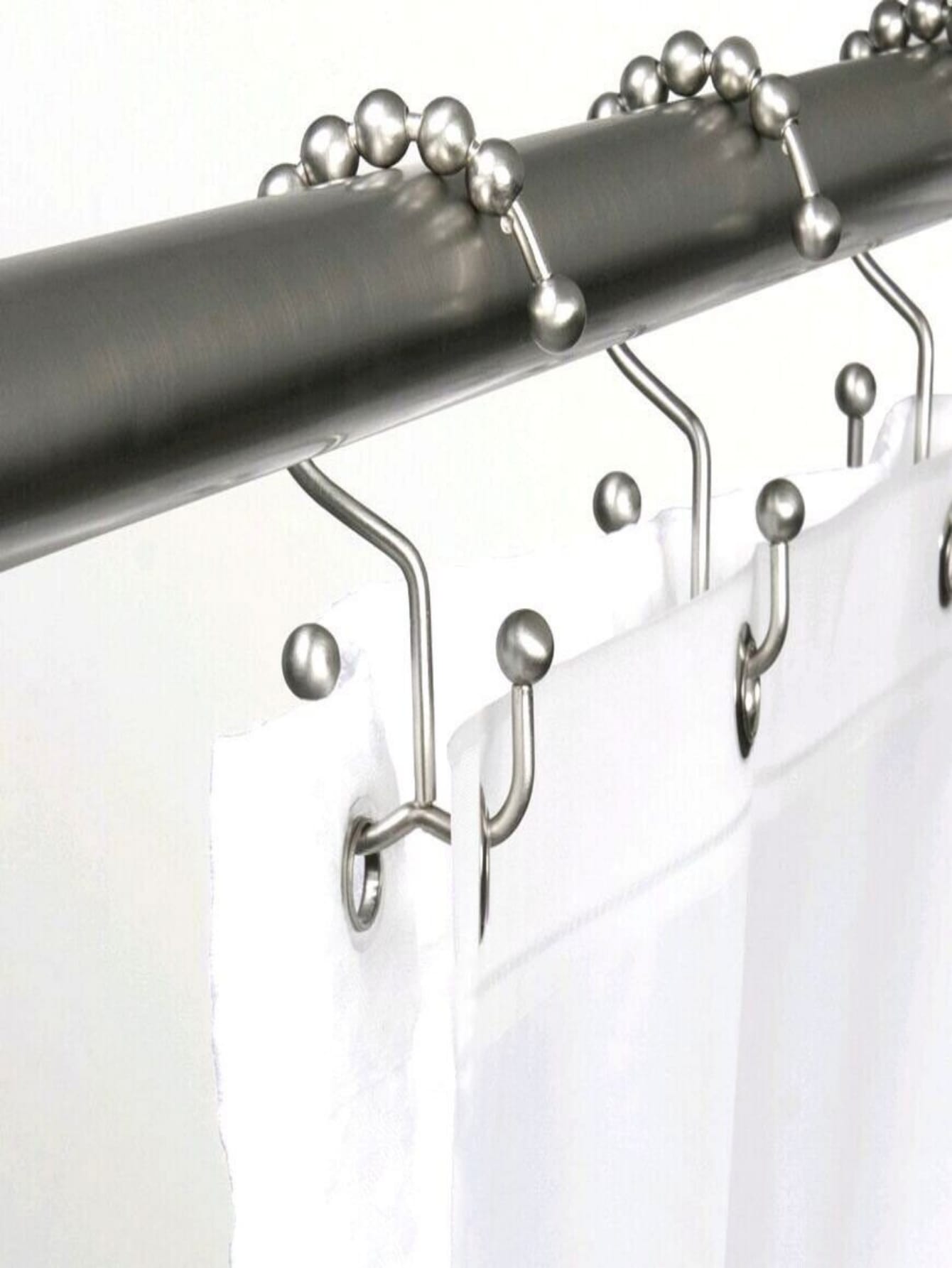 12pcs Stainless Steel Shower Curtain Hook