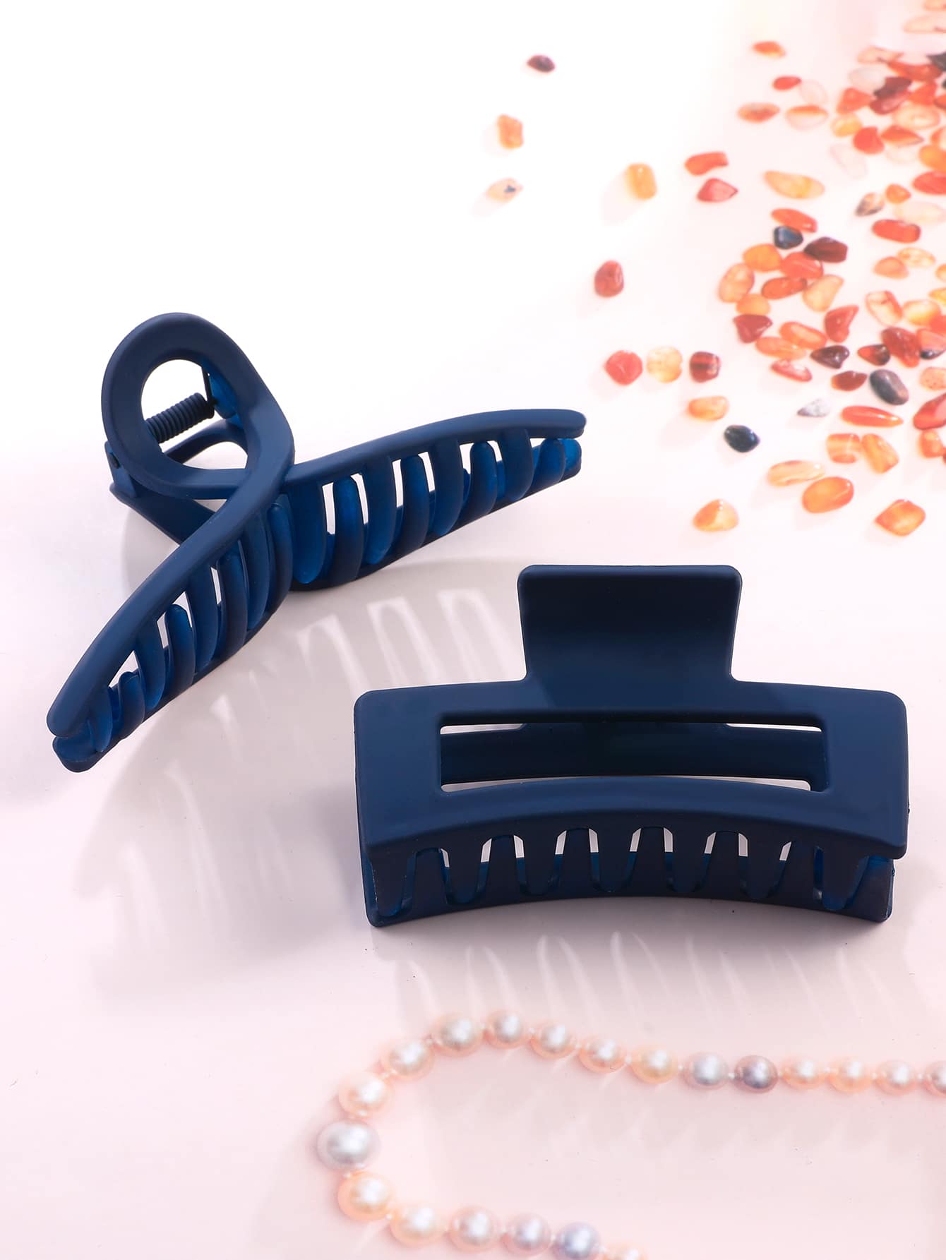 2 pinzas sólidas para el cabello para uso diario para peinados de niñas, pinzas casuales para el cabello, sujetadores para el cabello, mordazas para el cabello, clips para el cabello, sujetadores para el cabello