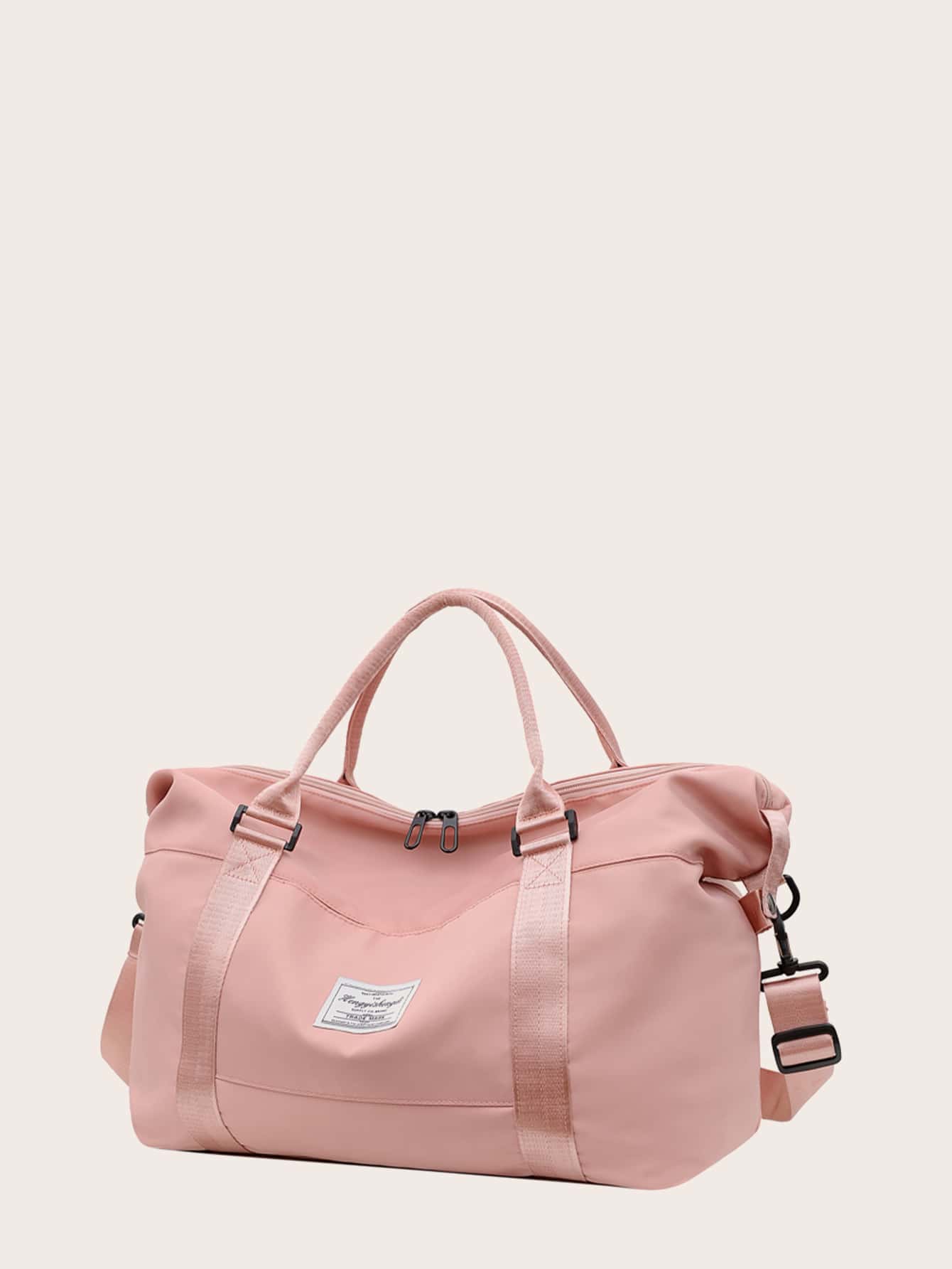 Letter Patch Large Capacity Duffel Bag