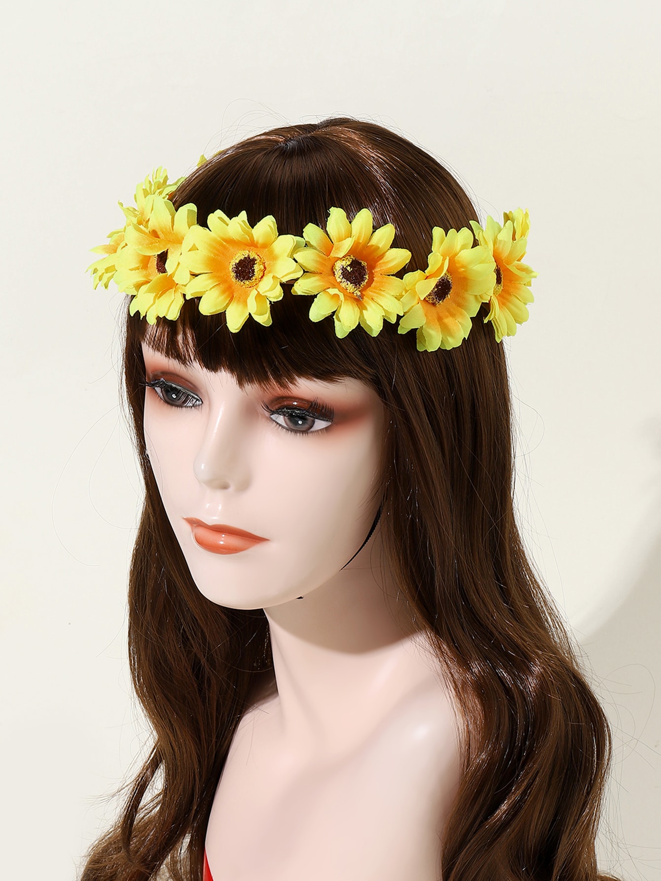 Banda de pelo con diseño de girasol