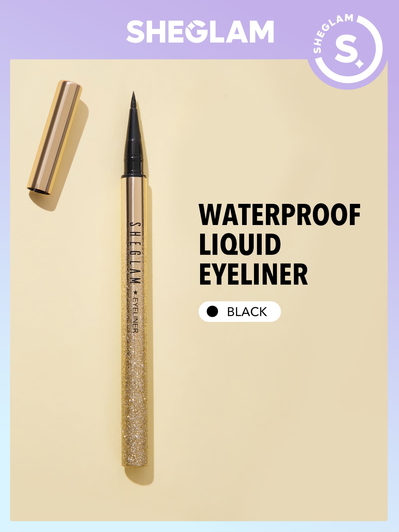 SHEGLAM Line & DefineWaterproof Liquid Eyeliner Black
