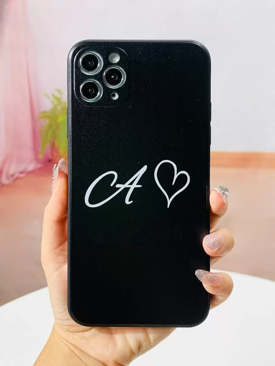 Coque de téléphone portable à lettres