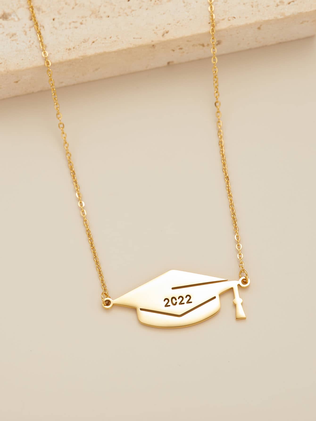 Graduation Hat Charm Necklace