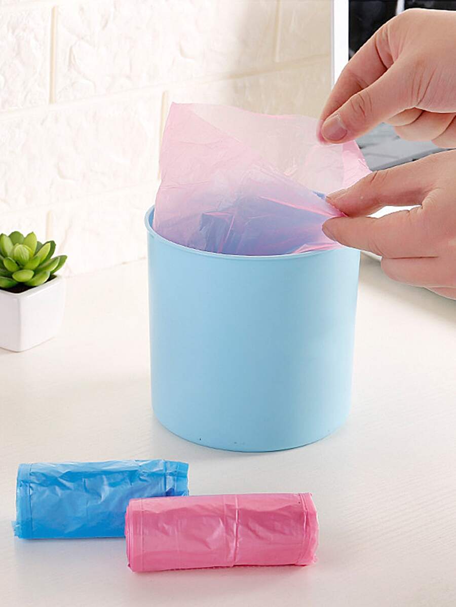 3rolls Random Color Trash Bag, Mini Garbage Bag For Desktop,Kitchen,Bathroom,Home,Household Supplies