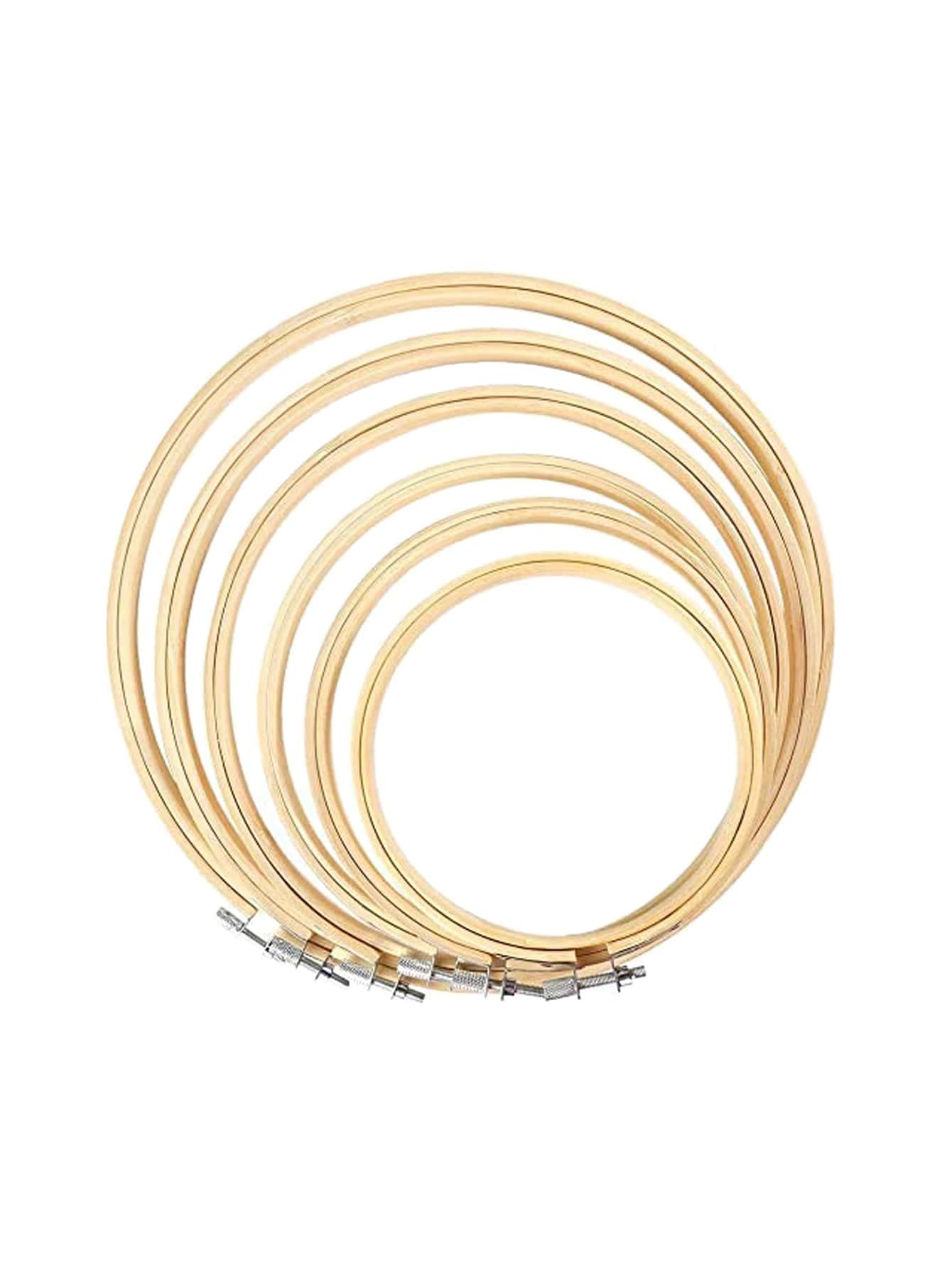 6pcs Bamboo Embroidery Ring