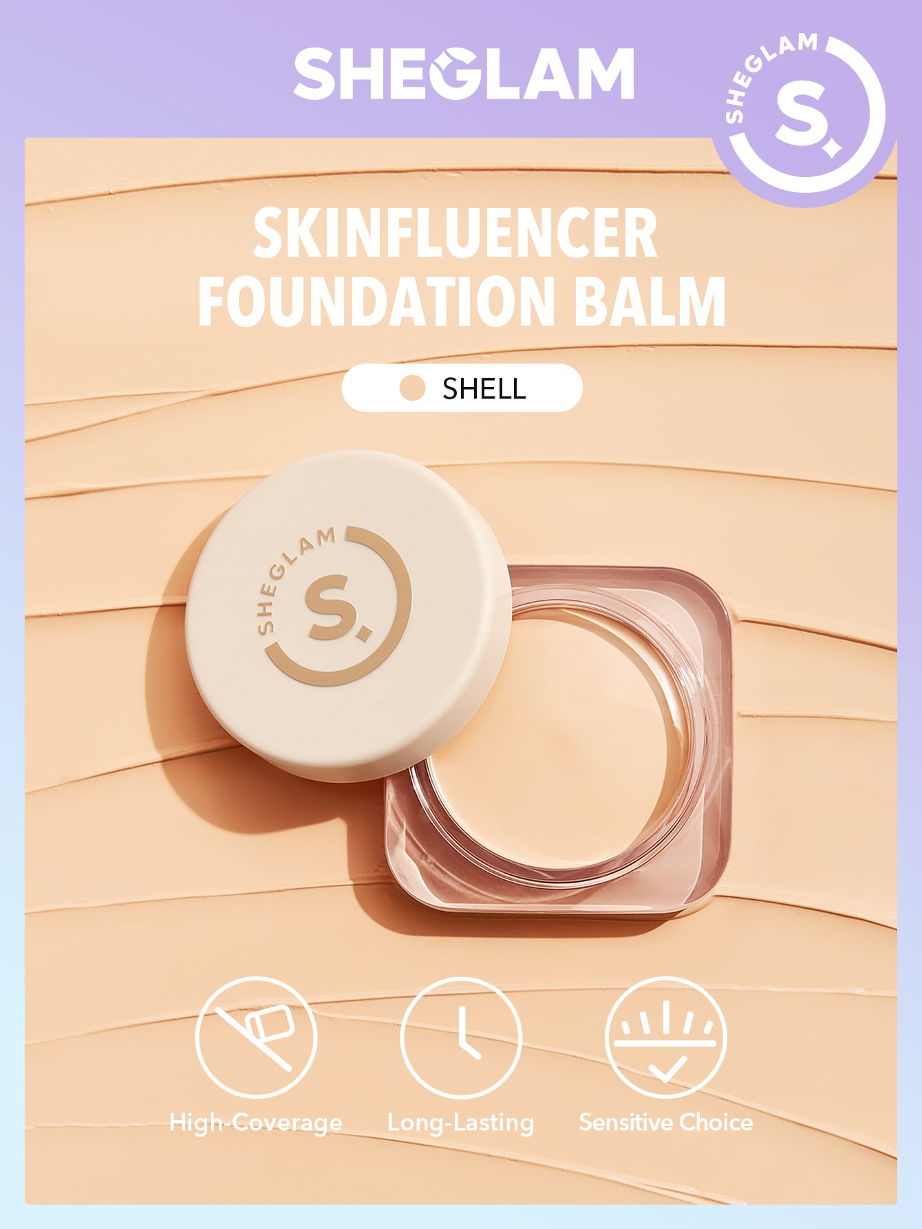 SHEGLAM Skinfluencer Full Coverage Foundation BalmShell