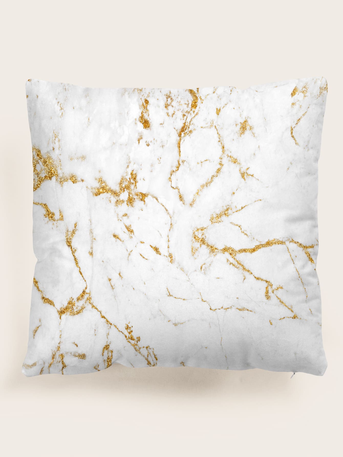 Marble Print Cushion Cover Without Filler, Modern Throw Pillow Case For Sofa