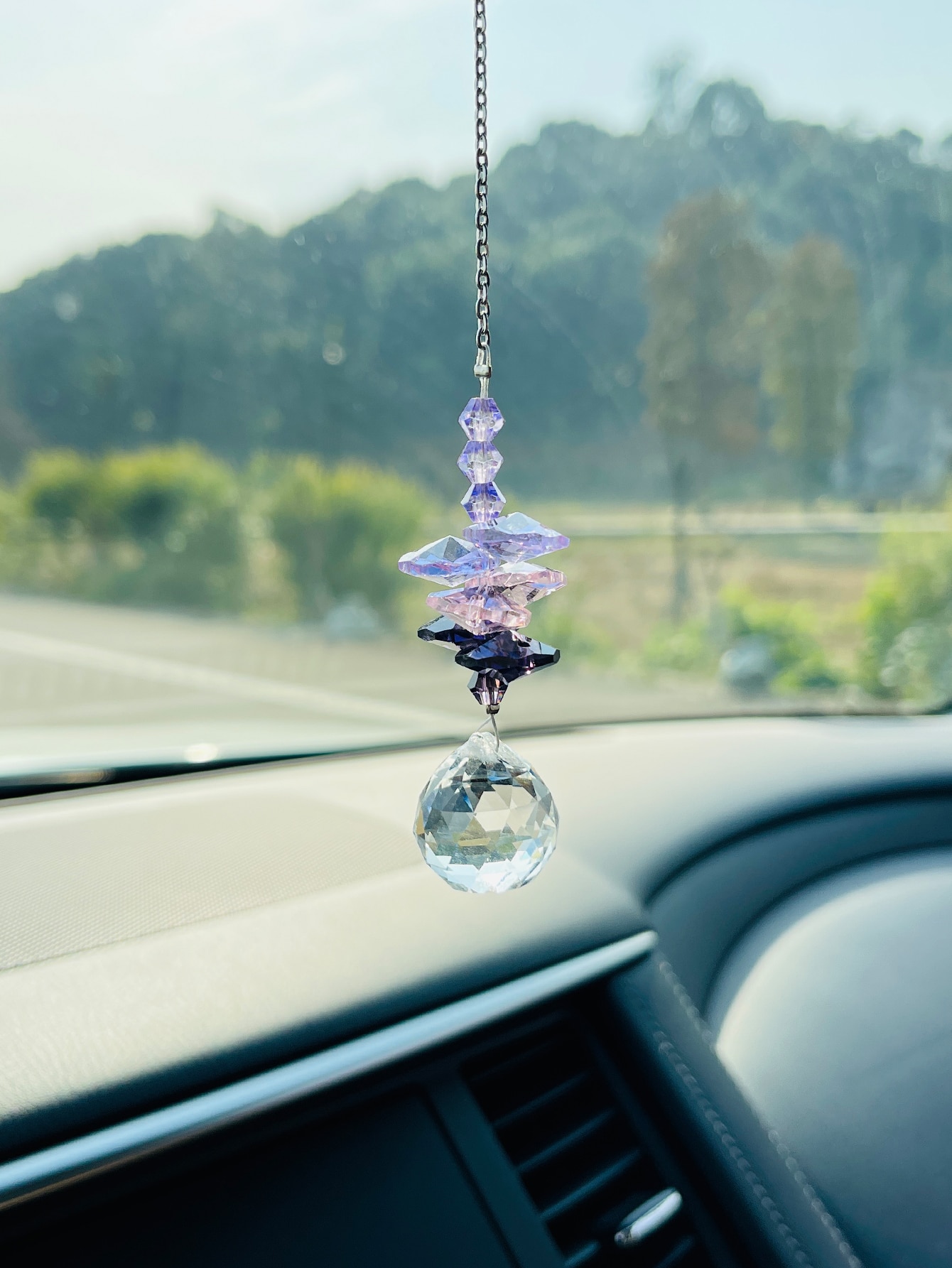 Car Rearview Mirror Crystal Hanging Ornament