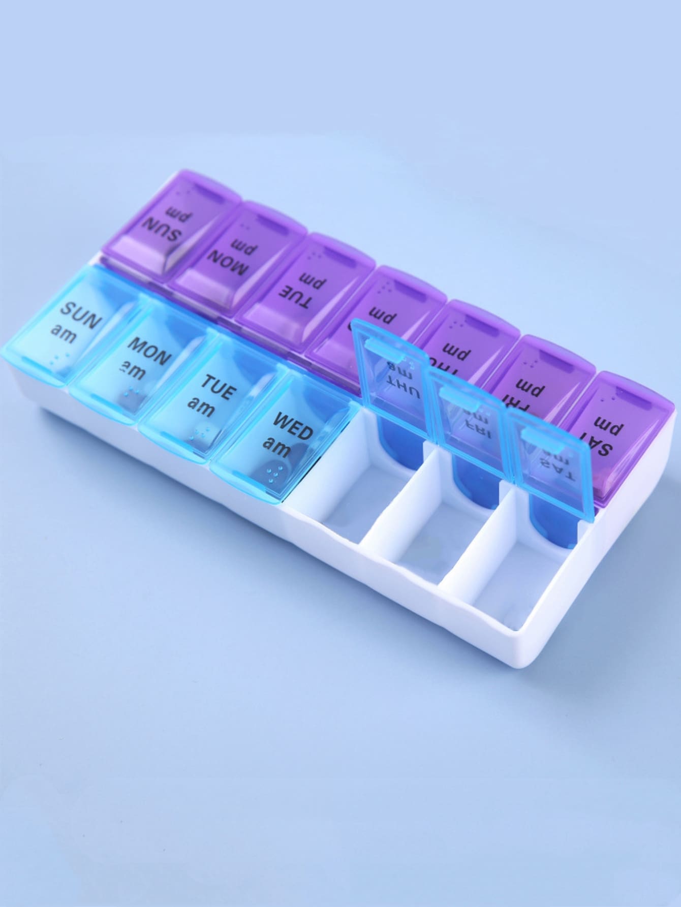 1pc 14grid Medicine Storage Box