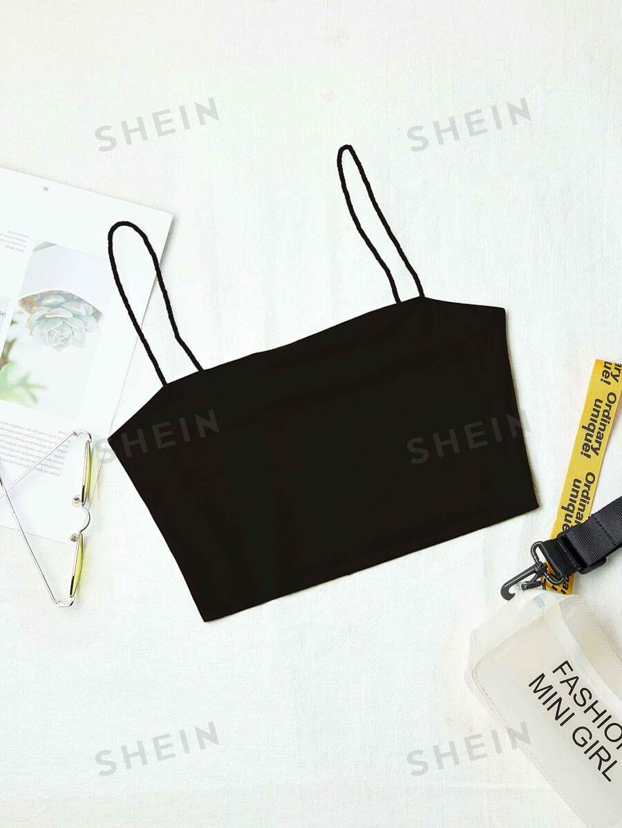 GlowEve Crop Top Slim Cami solid