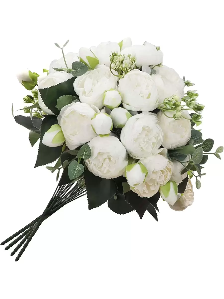 1pc/3pcs Artificial Rose Flowers Bouquet Real Touch Fake Peony Flower For Home Wedding Decoration Party Table Centerpieces Mother's Day,Fake Plants,Fall Decor,Room,Desk,Garden Decor,Room Decoration Stuff