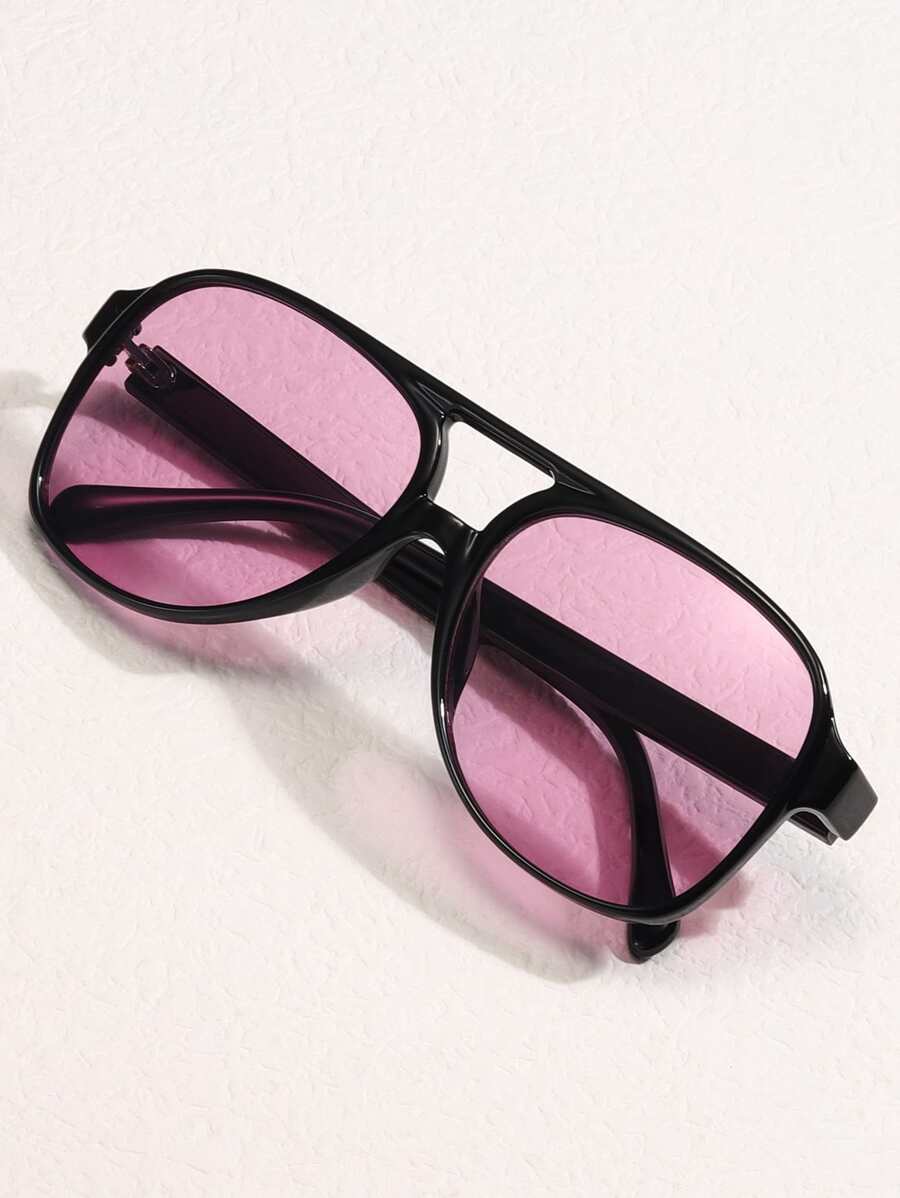 1pc Ladies Plastic Pc Frame Pilot Style Decorated Fashion Glasses For Daily Use Shades Beach Accessories Beach Accessories For Women Glasses Shades Basics Fall Winter Women Outfits Clothes Business Casual Gifts For Summer Beach Vacation,Outdoor,Travel
