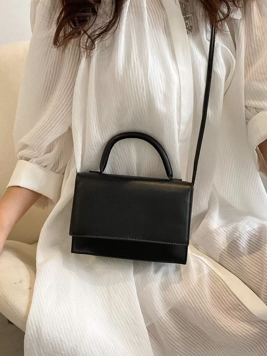Mini bolso cuadrado minimalista, ligero, informal, de negocios, para adolescentes, niñas, mujeres, estudiantes universitarios, novatos y trabajadores de cuello blanco, perfecto para la oficina, la universidad, el trabajo, los negocios, los desplazamientos, al aire libre, los viajes, las salidas