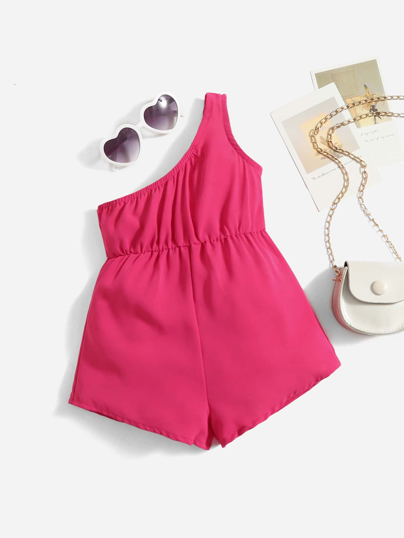 SHEIN Baby One Shoulder Romper