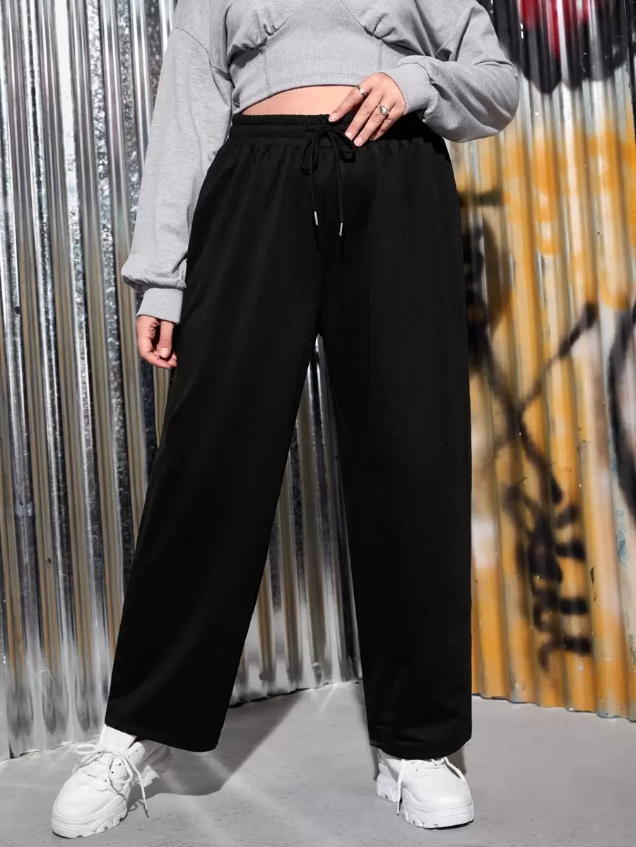 SHEIN EZwear Pantalon de survêtement à cordon