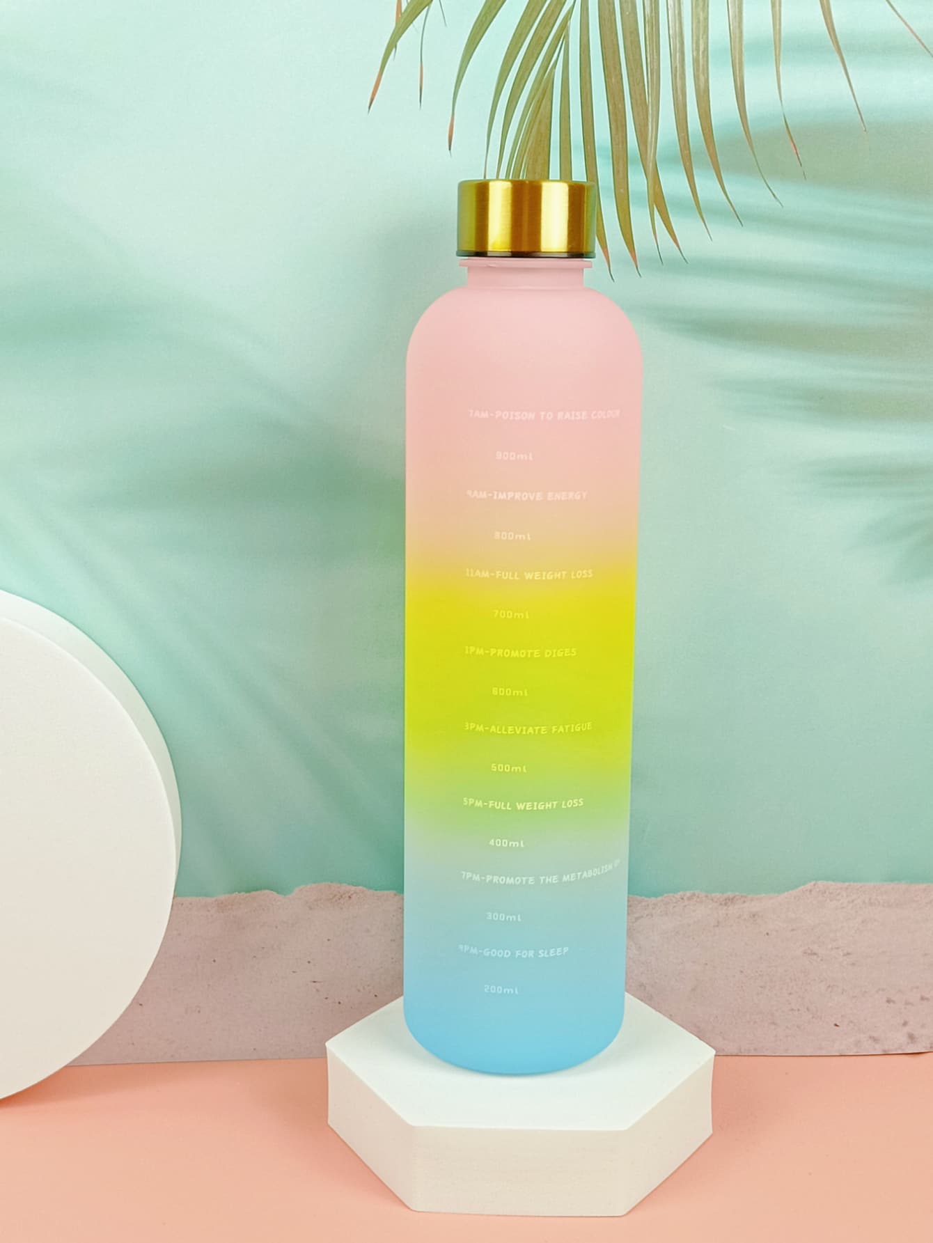 1pc Gradient Color Water Bottle