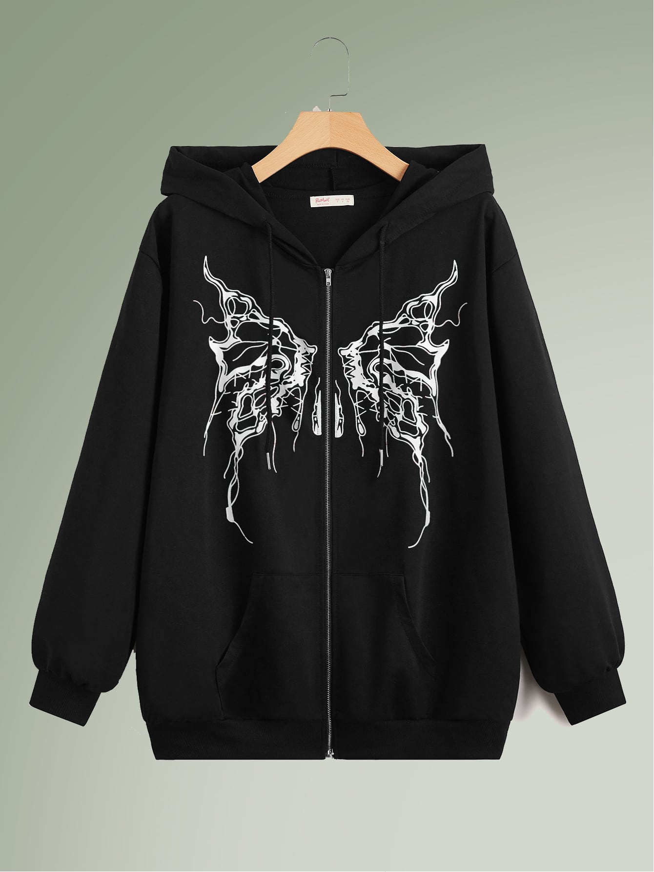 Romwe butterfly hoodie Clearance