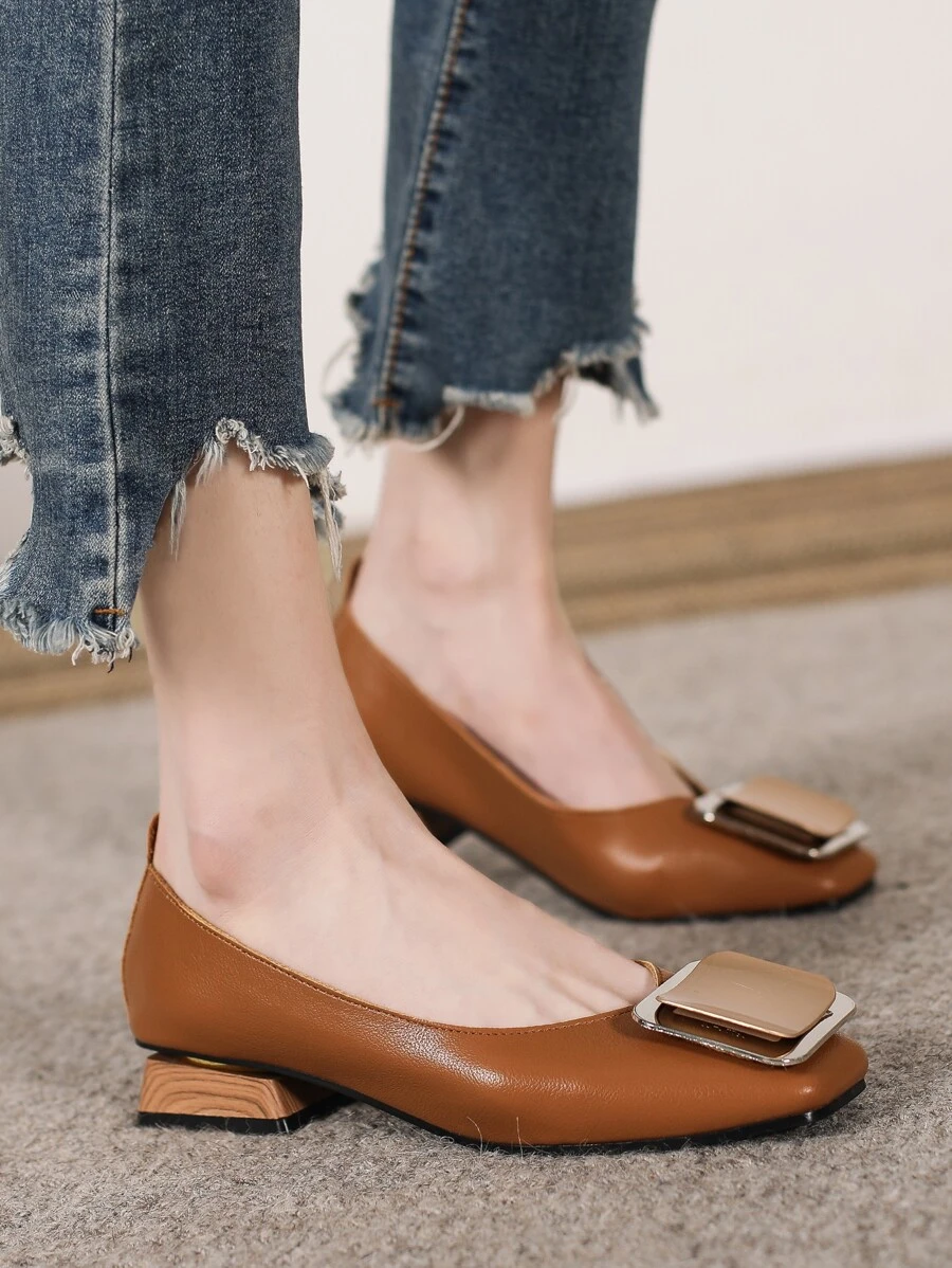 Damskie buty na płaskim obcasie Prosty Modny
