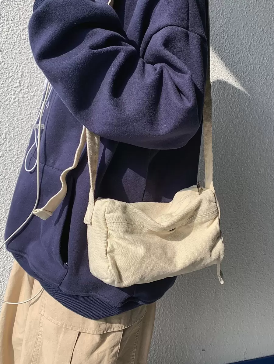 Women's Messenger Bag Solid Color Mini Casual Satchel Bag Mobile Phone Bag Crossbody Shoulder Bag Suitable For Outdoor Travel Lightweight,Business Casual Minimalist Canvas Hobo Bag For Teen Girls Women College Students,Rookies & White-collar Workers Perfect for Office,College,Work ,Business,Commute
